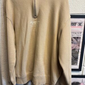 H&M Tan Zip Up Sweater